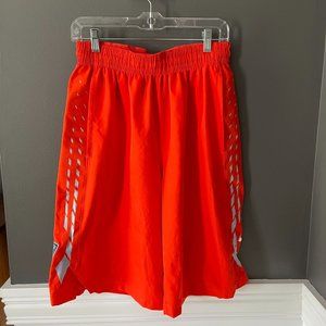 Nike Hyper-Elite Dri-Fit Orange Basketball Shorts 12" Inseam Men's M